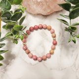 Rhodonite & Hematite Bracelet
