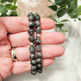 Faceted Labradorite & Hematite