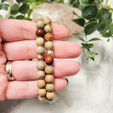 Aqua Jasper & Hematite Stacker Bracelet
