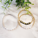 PRE-ORDER - Hematite Letter Stackers - 4mm