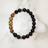 Picasso Jasper, Black Onyx & Hematite Bracelet