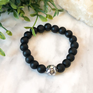 Soccer Onyx Bracelet