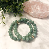 Green Jade & Hematite Bracelet